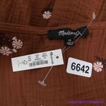 Madewell NEW Amie Floral Embroidered Lightspun Millbrook Peplum Top, 1X Photo 13