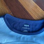 Anthropologie MAEVE  CUTOUT COLORBLOCK BABY TEE NAVY BLUE Photo 2