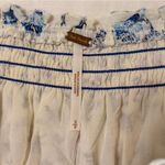 Free People  S Rose Valley Off Shoulder Top Purple Ditzy Floral Oversized Sleeve Photo 2