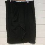 Jason Wu  x Eloquii Faux Wrap Ruffle Black Skirt Photo 0