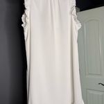 Impressions White ruffle dress. Size Medium. Photo 0