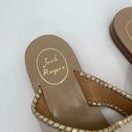 Jack Rogers Alana Sandals Size 9 Tassel Thong Slip On Leather Bone Gold Summer Photo 7