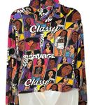 On Fire Melanin Queen Comic Book Long Sleeve Hooded Tee Shirt XL Photo 1