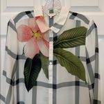 Ted Baker  London Trellis Check Print Button Down Shirt 2 (US Size 6) Photo 1