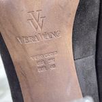 Vera Wang black suede bow accent pumps heels stilettos platform size 9M 4.25” Photo 5