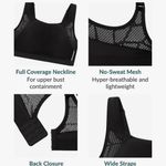 Glamorise Women's Plus Size No-Sweat Mesh Sports Bra Wirefree #1068 Photo 6