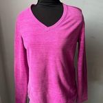 Tek Gear vneck dark pink berry long sleeve fleece cozy pullover sweater small Photo 0
