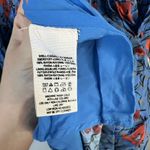 Free People  Tallulah Mini Dress Blue Floral Poppy Flower Boho Size Small Tunic Photo 6