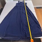 Lulus Air of‎ Romance Navy Blue Chiffon Maxi Dress Size XL Photo 9