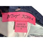 Betsey Johnson Betsey‎ Johnson Women's Dress Lace Multi Transparent Overlay Floral Navy 4 NWT Photo 9