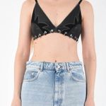 FARFETCH PINKO TOP IN PELLE TOP GUN Photo 1