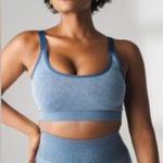 Vitality Formation Scoop Sports Bra Blue Heather Athlethic Athleisure XL Casual Photo 1
