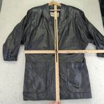 Vintage Wilsons Oversized Black Leather Coat Jacket Women's Size M Size M Photo 9