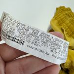 ZARA Pants Women X Small Yellow Tie Waist Crop Ankle Smocked Coastal Preppy Photo 4