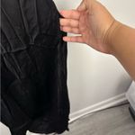 Poupette St. Barth  Black Satin Embroidered Floral Side Slit Maxi Resort Dress Photo 4