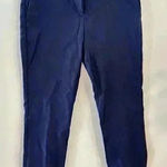 J.Crew Womens Size 8 Dark Blue Casual Dress Pants Straight Leg Stretch Photo 0