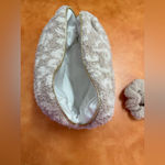 Elegant Tan Leopard Print “Barefoot Dreams Material” Cosmetic Bag & Scrunchie Photo 2