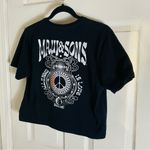 Maui and Sons  Black Short Sleeve Crop Tee Size Medium Photo 5