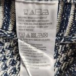 Isaac Mizrahi  Navy and White Knit Vest Size XS Navy Sleeveless Sweater Photo 7