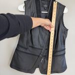 DASH by Kardashian Woman’s Leather Moto Vest Jacket Size XS Black Y2K Biker Photo 8