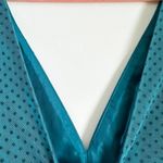 Monique Lhuillier Teal Mesh Formal Gown Sleeveless mesh insert Formal Dress 16 Photo 10