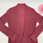 Lululemon  Cashlu™ Sweater Wrap Heathered Mulled Wine Cashmere Blend Open Front Photo 5