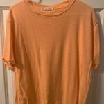 Free People Orange T-shirt Photo 0