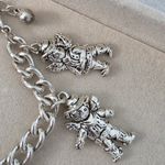 Vintage Silver Charm Bracelet Cowboy And Cowgirl Angel Charms Photo 5