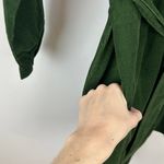 J.Crew  Long Sleeve Corduroy Shirt Dress Cotton Pine Green Belted US 8 NWT Photo 8