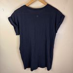 Lululemon  Short Sleeve Tee Shirt Cuffed Sleeve Relaxed‎ Fit Size 10 Black Active Photo 3