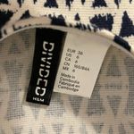 Divided Dark Navy Blue and white printed dress Photo 2