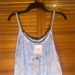 Elena Baldi Blue Silk Blend Floral Tiered Maxi Dress Sz Medium NWT Purple Photo 2