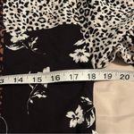 Hiatus Women’s Size S Patchwork Leopard Floral Print Short Sleeve Mini Dress Photo 6