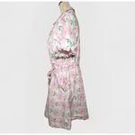 Draper James  RSVP XXL Pink Floral Puff Sleeve Belted Shirt Dress  Pockets Cotton Photo 2
