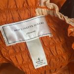Moulinette Soeurs Anthropologie Crane Silk Halter Dress Tangerine Orange size 4 Photo 4