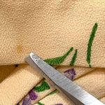 Vintage Miranda K Blazer Yellow Floral Detail Short Sleeve Structured Jacket Purple Size 14 Photo 7