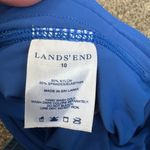 Lands End Womens Swimsuit Sz 12DD/10 Two Piece Halter Tankini & Short EUC 0390 Blue Photo 5