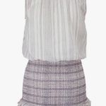 Veronica Beard NWT! Cox Cotton Smocked Mini Dress - Size Large Photo 7