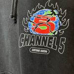 CHANNEL 5 Vintage Graphic Hoodie Pullover Sweatshirt Unisex Adult Sz XL EUC Black Photo 2