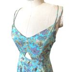 Karina Grimaldi NWT  Sparkly Metallic Long Floral Dress Size Small Photo 1