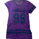 Rocawear LaBelle Roc T-shirt Womens Purple Sports Graphic Mesh Vibrant Retro Photo 1