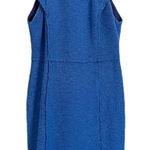 Rebecca Taylor  Blue Tweed Sheath Dress Size 10 Photo 0