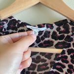 Pleione Shirt Womens Size XS Cheetah Leopard Tunic Sleeveless Ruffle Blouse Top Photo 1