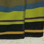 Ann Taylor VTG  Skirt Womens M Southwestern Serape Striped Print Wool Boho 70s Photo 4
