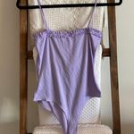 Cotton Candy LA purple ribbed ruffle detailed bodysuit Photo 3