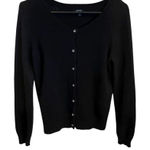 Apt. 9  Women's Classic Black Angora Blend Cardigan soft Luxurious Old Money Fall Photo 0