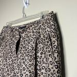 Theory  100% Silk Cheetah Leopard Trouser Pants Cuff Hem 6 Photo 7