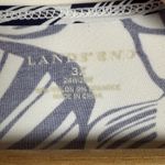 Lands' End  Leaf Print Top Size 3X 24W Navy Smooth Stretch Nautical Resort Coastal Photo 3