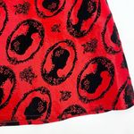 Modcloth X JawBreaker Velveteen Retro Pinup Rockabilly Cameo Midi Dress Red Photo 8