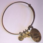 ALEX AND ANI 2016 Seven Swords Boho Brass Tone Aged Gold Tone Bangle Bracelet Photo 4